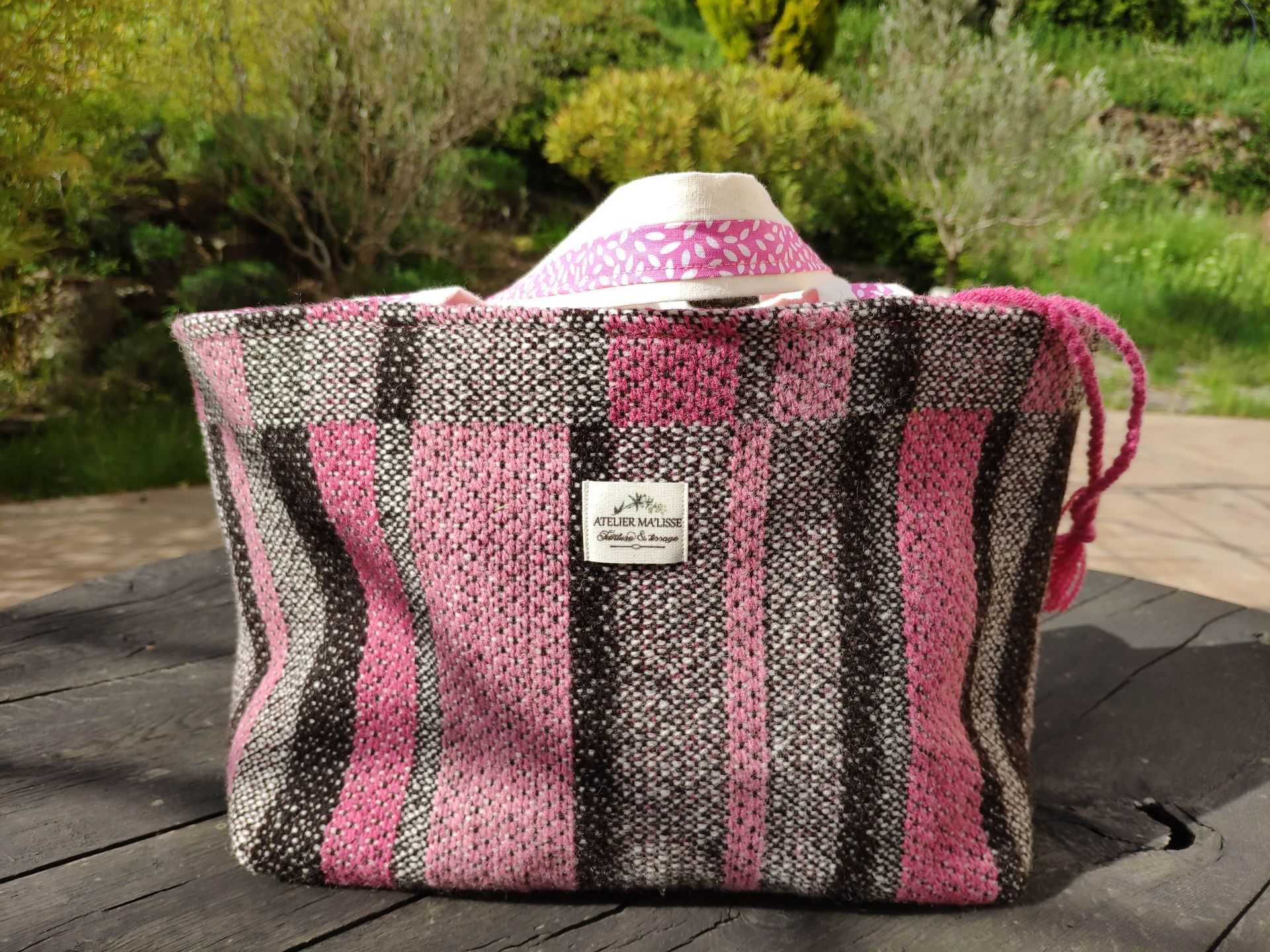 sac pochon-Tarasconnaise-cochenille